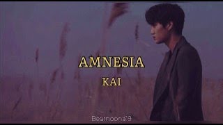 KAI 커이  Amnesia Lyrics video English translate [upl. by Corin]