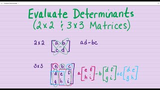 Evaluating Determinants [upl. by Shandee314]