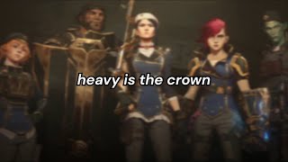 Mike Shinoda e Emily Armstrong  Heavy Is The Crown TraduçãoLegendado PTBR Arcane Temporada 2 [upl. by Nanaj255]