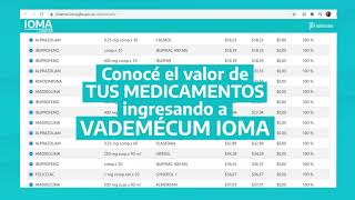 IOMA Nuevo Vademécum conocé el valor de tus medicamentos [upl. by Astra820]