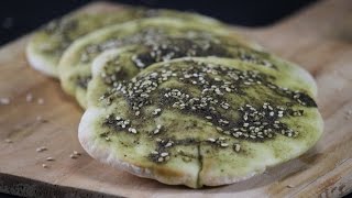 Zatar Bread  Sanjeev Kapoor Khazana [upl. by Ajax]