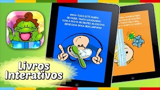 Livros Interativos e Educativos do Jacarelvis App [upl. by Kirbee908]