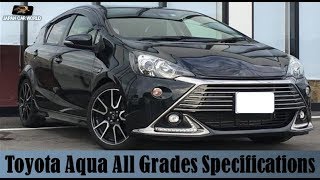 Toyota Aqua All Grades Specs Features and Review [upl. by Cindie154]