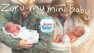 Barbie  Zuru my mini baby 5 surprise ball Unboxing Barbie doll Aesthetic Ken amp Barbie Role play [upl. by Allevon]