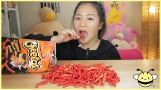 ASMR XXTRA HOT CHEETOS  Eating Sounds [upl. by Tega]