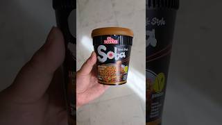 Nissin cup noodles wok style soba  Japanese curry [upl. by Adebayo]