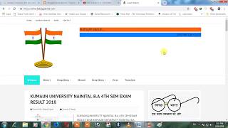 KUMAUN UNIVERSITY NAINITAL BA 4TH SEM EXAM RESULT 2018 [upl. by Feil]