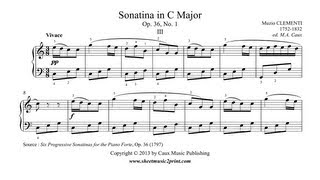 Clementi  Sonatina Op 36 No 1 33 [upl. by Nomde]