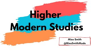 Higher Modern Studies USA World Influence 2024 [upl. by Dene]