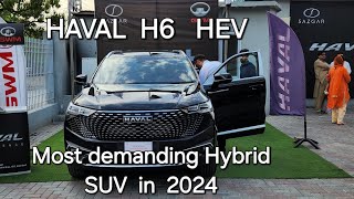 HAVAL H6 HEV 2024  with new logo and features best hybridSUV in Pakistanvehiclestrending [upl. by Dde]