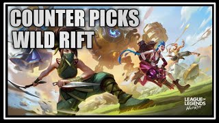 Wild Rift Counter Pick The Most Used Champions In Rank Match League of Legends Wild Rift [upl. by Nevsa216]