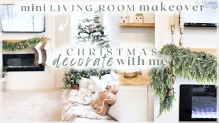 CHRISTMAS DECORATE WITH ME amp LIVING ROOM MAKEOVER ✨ entryway staircase amp putting up the tree [upl. by Derf]