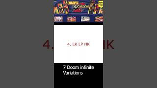 MVC2 Marvel vs Capcom 2 Dr Doom 7 infinite variations [upl. by Caty]