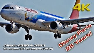 25 Years Disneyland Paris Livery Iberia ampVueling 4K [upl. by Niryt]