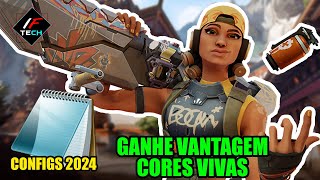 MELHORES CONFIGURAÇÕES DO VALORANT ATUALIZADO 2024  GANHE VANTAGEM  FPS 🔥🔥 [upl. by Yeslah]