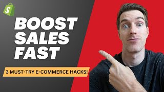 Increase ECommerce Sales with 3 Quick Fixes Perfect for Dropshipping amp Shopify [upl. by Kcirevam]