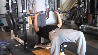 DeFrancosGymcom Tsunami Bar™ Complex amp 225 Bench Test [upl. by Ube]