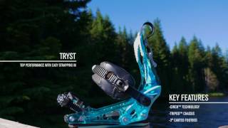 K2 TRYST—2018 Snowboard Bindings [upl. by Celie918]