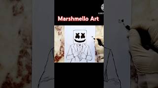 How To Draw Marshmello Step By Step  Marshmello  Art For Beginners marshmello [upl. by Danette]