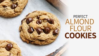 Almond Flour Cookies  glutenfree chocolate chip cookies [upl. by Noied]