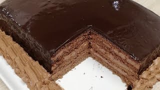 GÂTEAU MULTI COUCHE AU CHOCOLAT FACILE CUISINE RAPIDE [upl. by Nap]