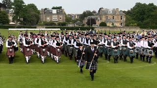 Powerful Scotland the Brave played by Massed Pipes amp Drums  Prize Giving at Edinburgh Championship [upl. by Armelda]