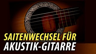 Gitarre Saiten Aufziehen amp Wechseln Lehrvideo [upl. by Ilehs]