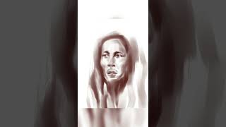 Procreat drawing l Bob Marley art portraitart drawing portraitdrawing portrait [upl. by Neelia]