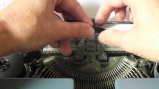 Smith Corona Electric Typewriter  How To ChangeTape [upl. by Erehc992]