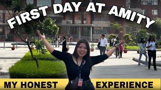 MY FIRST DAY EXPERIENCE IN AMITY UNIVERSITY NOIDA  Students  Timings [upl. by Benedicta]