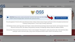 Tutorial Pembaruan NIB quotPERIZINAN BERUSAHA BERBASIS RISIKOquot di OSS [upl. by Lolita]