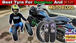 Best Tyre For Dominar And Ktm  Bhopal MotoVlog [upl. by Nowyt]