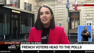 FRENCH POLLS  Voters set to cast their ballots in presidential election  Rosie Birchard updates [upl. by Anilecram115]