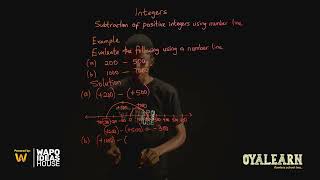 JSS1  Mathematics  Integers  Subtraction of integers using number line 2 [upl. by Hyacinthia]