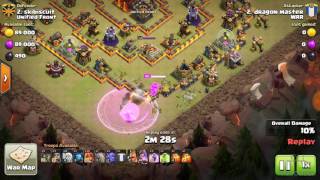 Th10 3 Star Attack Strategy  Clan War 2017  Clash of Clans In Hindi [upl. by Ahsinna218]