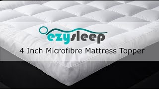 Ezysleep 4 inch microfibre mattress topper [upl. by Atnahs]