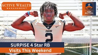 SURPRISE 4 Star Running Back Visits Auburn [upl. by Obmar]