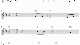 Free easy clarinet sheet music Kumbayah [upl. by Yuu]