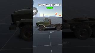 New 6x6 Truck Survival Chance Test truck drivex beamngdrive ytshorts viralshorts [upl. by Kathi]