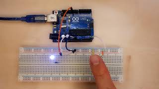 Arduino Uno  LED Dimming with CDS Photoresistor Sensor [upl. by Annahtur627]