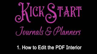 1 How to edit the PDF Planner [upl. by Moclam]