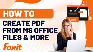 How to create PDF  Convert to PDF from Word Excel PPT JPG PNG web pages and more [upl. by Eirrej]