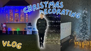 CHRISTMAS DECORATING VLOG [upl. by Forrer]