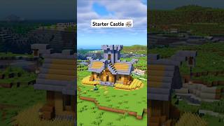 Minecraft Starter Castle 🏰 minecraft [upl. by Lashondra443]