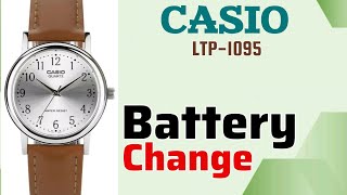 CASIO Watch LTP1095 Battery Replacement Tutorial [upl. by Yniffit605]