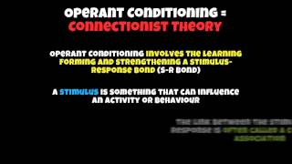 Skill Acquisition  Operant Conditioning [upl. by Tonkin]