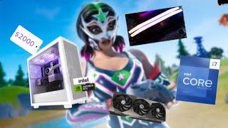 UNBOXING 2000 DOLLAR Gaming PC NZXT PLAYER PC 770 EDITION  Ft FPS Testing on fortnite [upl. by Rodrich]