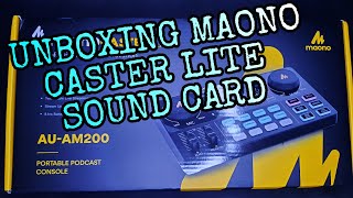 UNBOXING MAONO CASTER LITE AUAM200 Quick Review [upl. by Seldon]