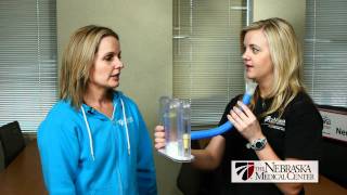 How To Use An Incentive Spirometer  The Nebraska Medical Center [upl. by Annoj612]