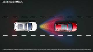 Nissan Pathfinder  Intelligent Emergency Braking [upl. by Gnak]